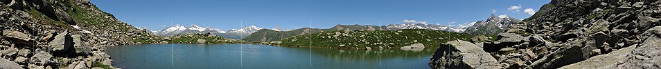 P013261: Panoramafoto Schaplersee und Berner Alpen