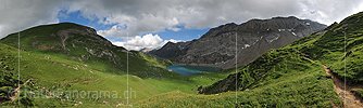 P013358: Panoramafoto Wolkenstimmung am Iffigsee