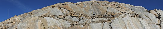 P013403: Panorama von Felsstrukturen in Bündner Schiefer