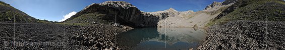 P013462: 360° Panorama Lac de Ténéhet mit Spiegelung