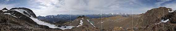 P013708: 360° Panoramafoto Karge Berglandschaft
