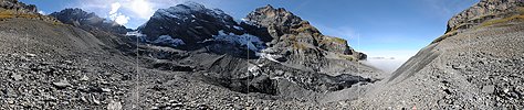 P013720: 360° Panoramafoto Gamchigletscher (Stand 10.2013)