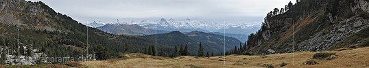 P013903: Gigapixel Panoramafoto Berner Alpen von der Hohgantregion