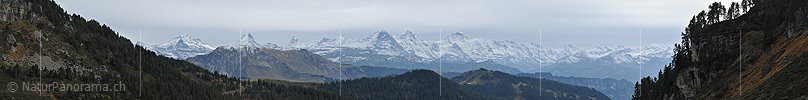 P013903a: Panorama Bergkette der Berner Alpen