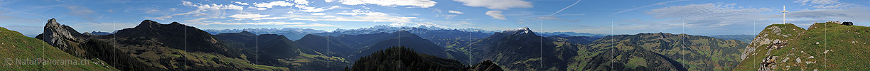 P013924: 360° Gipfelpanorama Schwändiliflue