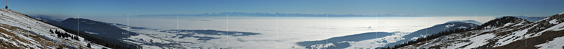 P014006: Panoramabild Alpenpanorama vom Chasseral