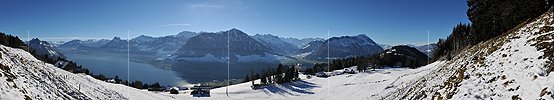 P014119: Panoramafoto Vierwaldstättersee, Buochserhorn und Stanserhorn
