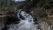 P014611: Panoramafoto Wilder Bergbach mit Wasserfall (Langzeitbelichtung)
