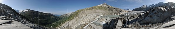 P014731: 360° Panoramafoto Rhonegletscher (Stand 6.2014)