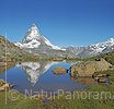 P014805d: Grossfoto Spiegelung des Matterhorns im Riffelsee