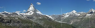 P014811c: Grosses Panoramafoto vom Matterhorn