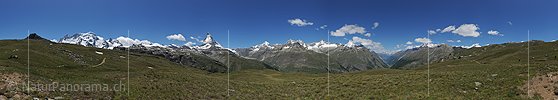 P014815: 360° Panoramafoto Riffelberg, Zermatt