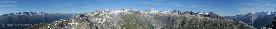 P014824a: Panoramafoto Östliche Berner Alpen vom Sidelhorn