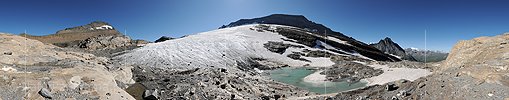 P014934: 360° Panoramafoto Chaltwassergletscher (Stand: 8.2014)