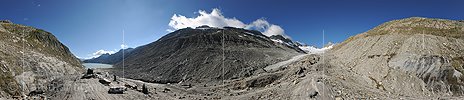 P014961: 360° Panoramafoto Oberaargletscher (Stand 8.2014)