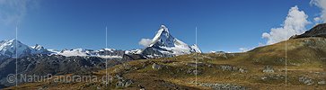 P015062: Panoramafoto Matterhorn und Dent d