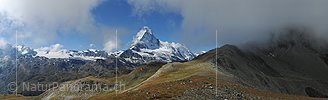 P015067: Panoramafoto Matterhorn mit Wolkenstimmung