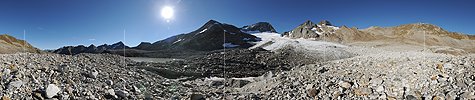 P015127: 360° Panoramabild Witenwasserengletscher (Stand 9.2014)