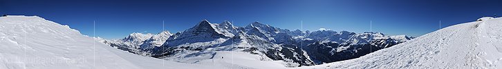 P015755: 360° Panoramafoto Eiger, Mönch und Jungfrau vom Männlichen