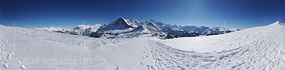 P015757a: Gigapixel-Panoramafoto Berner Alpen mit Eiger, Mönch und Jungfrau im Winter