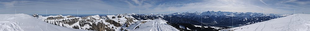 P015771: 360° Gipfelpanorama Burgfeldstand