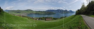 P016073: Panoramafoto Buochs und Vierwaldstättersee