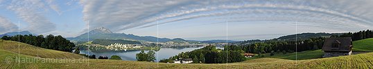 P016262: Panoramafoto Pilatus, Luzern und Luzernersee/Vierwaldstättersee