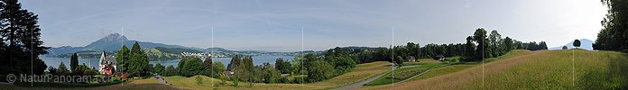 P016272: Panoramafoto Pilatus, Schloss und Luzernersee/Vierwaldstättersee