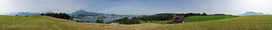 P016274: Panorama Pilatus, Luzern und Luzernersee/Vierwaldstättersee