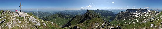 P016281: 360° Gipfelpanorama Kaiseregg
