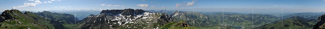 P016284a: 360° Gipfelpanorama Kaiseregg
