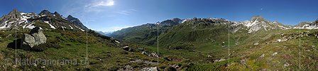 P016417: 360° Panoramafoto Grünes Bergtal