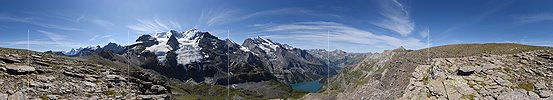 P016617: 360° Panoramafoto Blüemlisalp und Oeschinensee