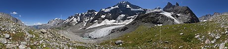P016640: 360° Panoramafoto Lauterbrunnen Breithorn und Breithorngletscher