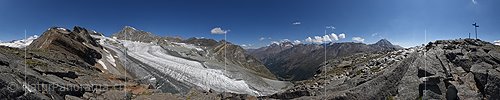 P016660: 360° Panoramafoto Allalingletscher (Stand 8.2015)