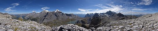 P016820: 360° Gipfelpanorama Felsenhorn