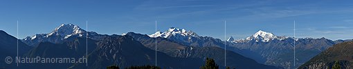 P016870: Panorama der Walliser Alpen vom Riederhorn