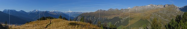 P016875: Panoramafoto Walliser Alpen vom Riederhorn