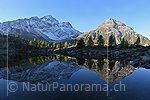 P016902a: Gigapixel-Panoramafoto Perfekte Spiegelung in Bergsee (Morgenstimmung)