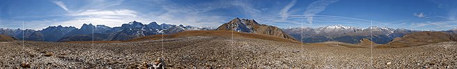 P016922: 360° Panoramabild Oberwalliser Berglandschaft