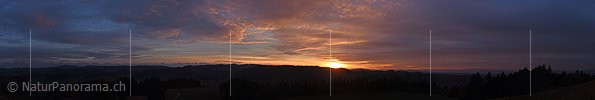 P016981: Panoramafoto Gemäldehafte Abendstimmung