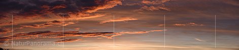 P017547: Panoramafoto Glowing clouds in the morning sky