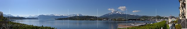 P017596: Panoramafoto Luzernersee und Pilatus