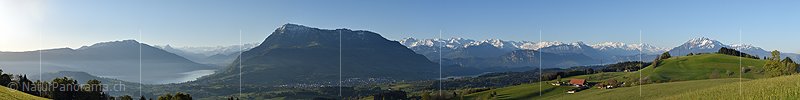 P017616a: Panoramafoto Rigi und Zentralschweiz vom Rooterberg