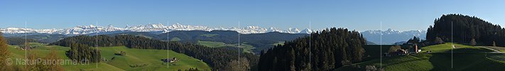 P017672: Panoramafoto Berner Alpen vom Emmental