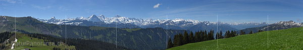 P017954b: Grosses Panoramafoto der Berner Alpen