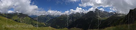 P018302: Panoramafoto Binntal und Lengtal vom Meiggerhorn