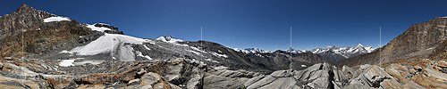 P018363: 360° Panoramafoto Alphubelgletscher (Stand 8.2016)