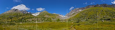 P018450: Panoramafoto Bergwelt im Lötschental
