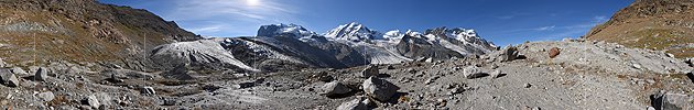 P018515: 360° Panoramafoto Gornergletscher (Stand 9.2016)